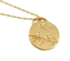 Gold Sakura Charm