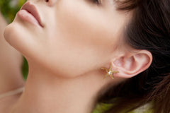 Gold Pearl Starlette Earring