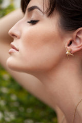 Gold Pearl Starlette Earring