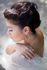 Rose Barocco Loop Earrings