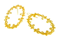 Rose Barocco Loop Earrings