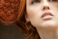Gold Badala Hoops