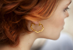 Gold Badala Hoops
