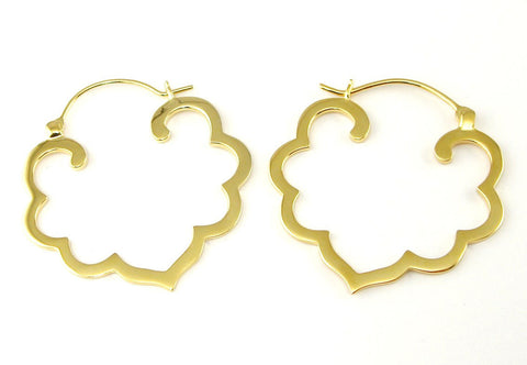 Gold Badala Hoops