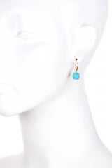 Gold Turquoise Gemma Drop Earrings