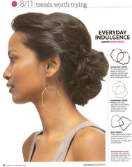 LUXE Solid Gold Marrakech Hoop Earrings