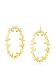 Gold Barocco Loop Earrings