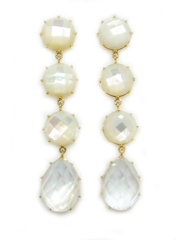 Pearl Gemma Drop Earrings