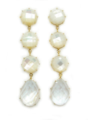Pearl Gemma Drop Earrings