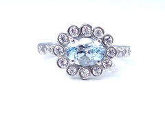 LUXE Aquamarine Grace Ring