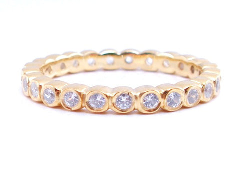 Gold White Sapphire Grace Band