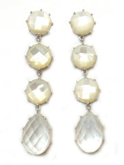 Pearl Gemma Drop Earrings