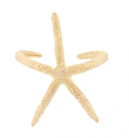 Gold Starfish Cuff
