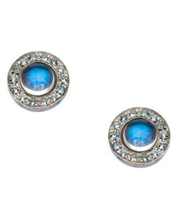 Blue Moonstone and Aquamarine Kori Studs