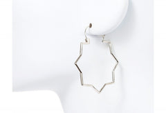 Silver Estrella Hoops
