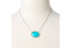 Turquoise Slice Sapphire Kori Necklace