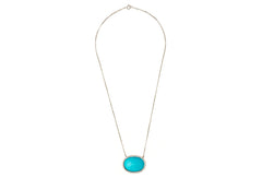 Turquoise Slice Sapphire Kori Necklace