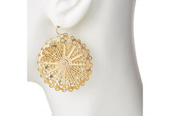 Vintage Lace Circle Earrings