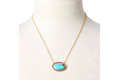 Turquoise Pink Sapphire Kori Necklace