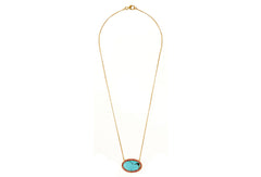 Turquoise Pink Sapphire Kori Necklace
