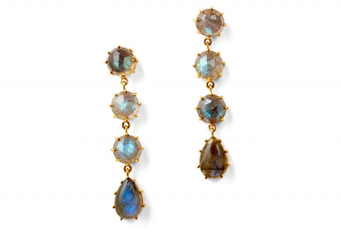 Labradorite Gemma Drop Earrings