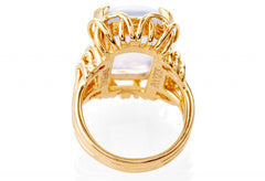 Periwinkle Chalcedony Belle Epoque Ring