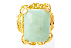 Gold Jade Belle Epoque Ring