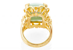 Gold Jade Belle Epoque Ring