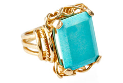 Turquoise Vintage Cocktail Ring