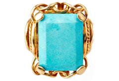 Turquoise Vintage Cocktail Ring