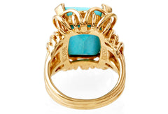 Turquoise Vintage Cocktail Ring