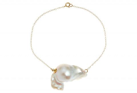 LUXE 14k Keshi Pearl Bracelet