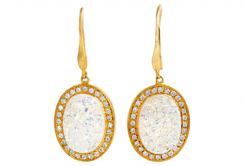 Gold Shimmer Kori Drop Earrings