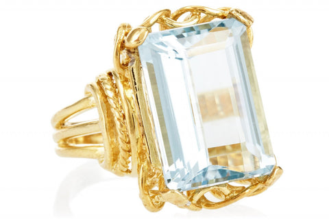 Blue Topaz Vintage Ring