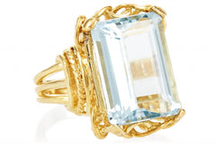 Blue Topaz Vintage Ring