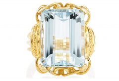 Blue Topaz Vintage Ring