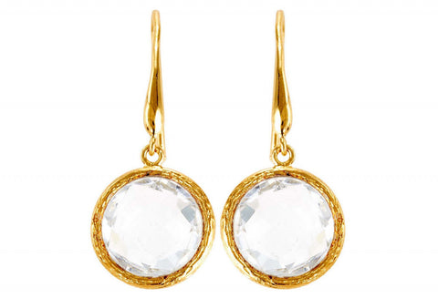 White Topaz Santorini Drop Earrings