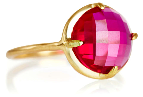 Pink Topaz Gemma Ring