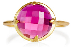 Pink Topaz Gemma Ring