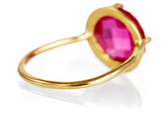Pink Topaz Gemma Ring
