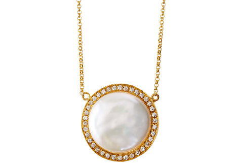 Pearl Sapphire Kori Necklace