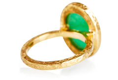 Chrysoprase Pink Sapphire Kori Ring