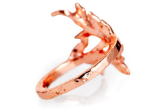 Rose White Sapphire Vine Ring