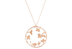 Sakura Circle Pendant