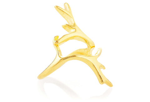 Gold Branch Ring