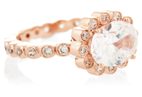 Luxe Rose Sapphire Grace Ring