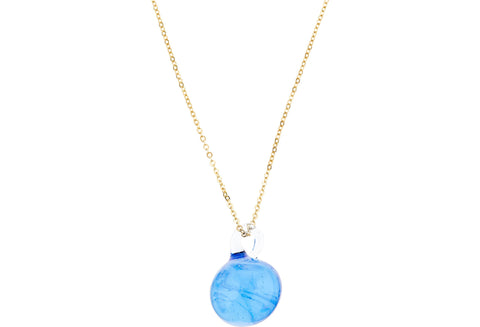 Sapphire Glass Drop Pendant
