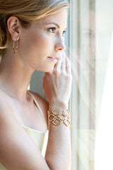 LUXE Solid Gold Marrakech Hoop Earrings