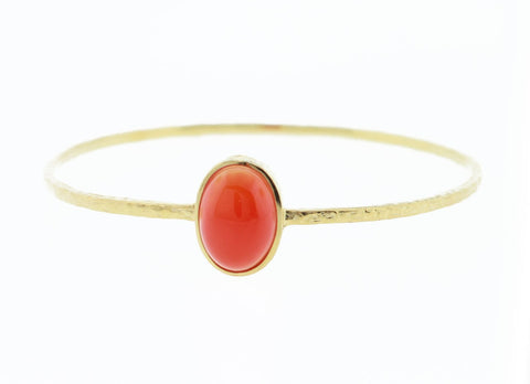 Gold Carnelian Kori Bangle