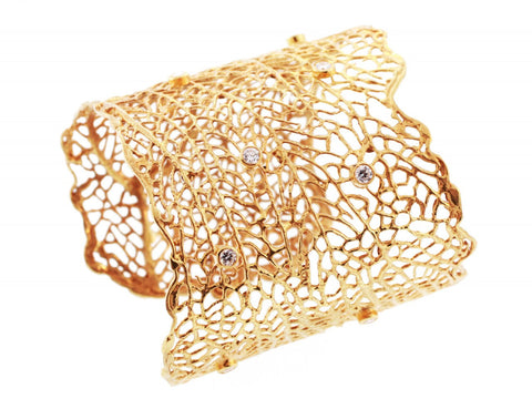 Gold Crystal Kai Cuff
